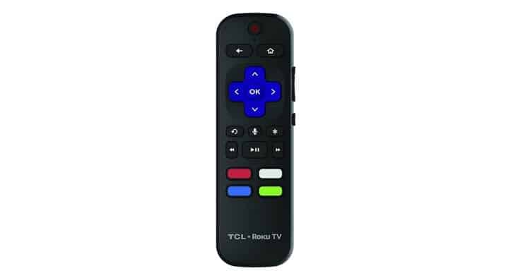 TCL 55R617 small remote