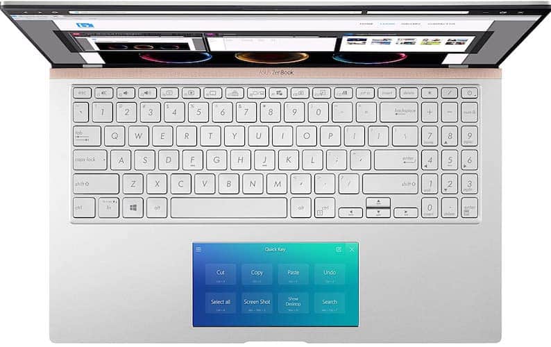 Asus ZenBook 15 (UX534FTC-AS77 keyboard