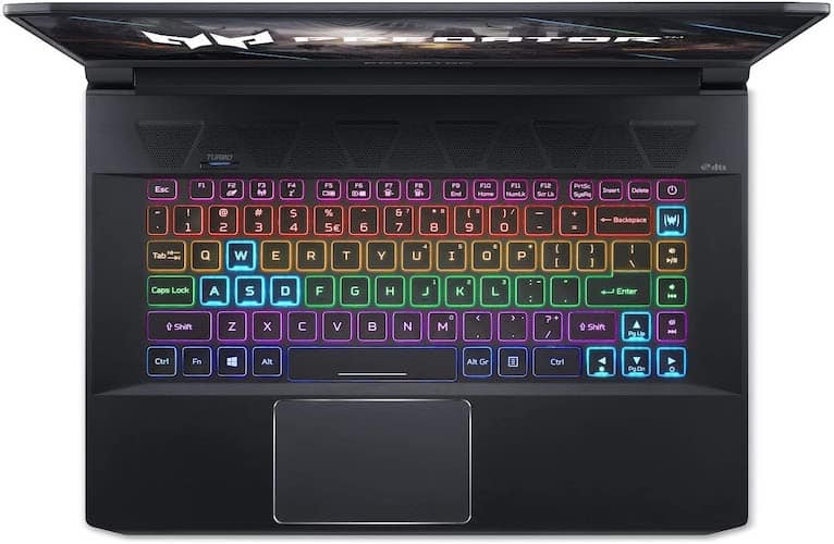 Acer Predator Triton 500 PT515-52-73L3 keyboard